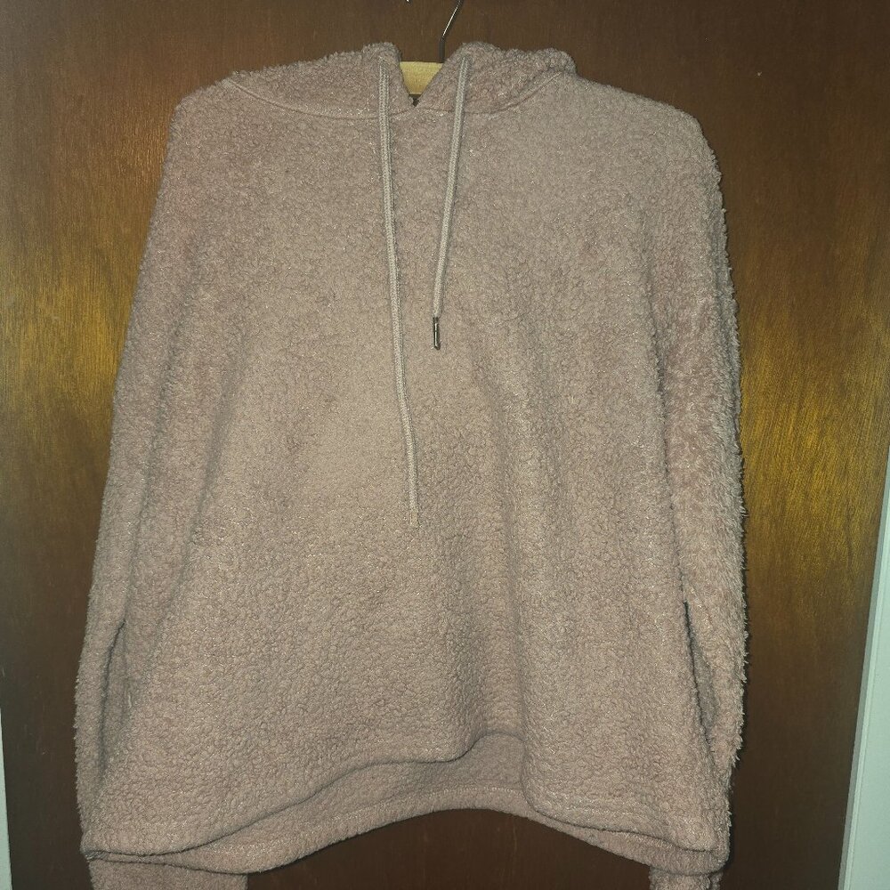 Pink Sherpa Hoodie